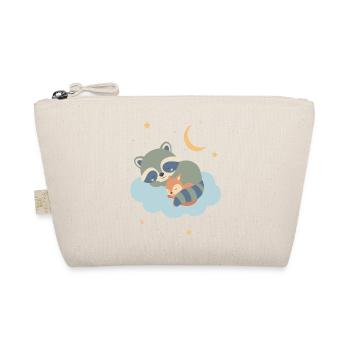 Raccoon and squirrel sleeping - Organic Pouch - nature - Front