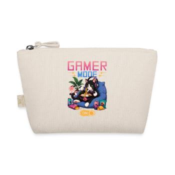 Skeleton Gamer Gaming Halloween - Organic Pouch - nature - Front