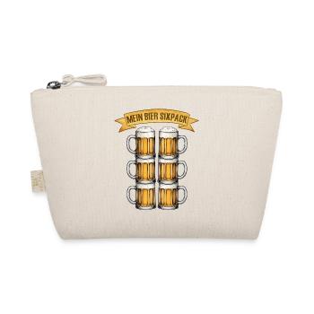 Hier ist mein sechs Bier pack lustige Bier Sprüche - Bio-Täschchen - Natur - Vorne