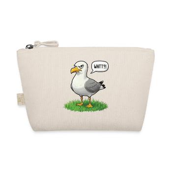 Watt Seagull Seabird Coast Beach Humor Saying - Organic Pouch - nature - Front