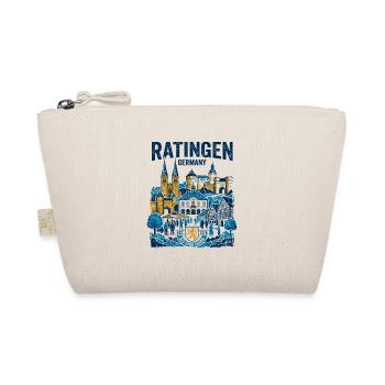 Ratingen Germany Old Town Skyline Vintage - Organic Pouch - nature - Front