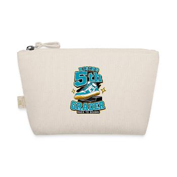 Rising 5th Grader First Day Photo, Older Elementar - Organic Pouch - nature - Front