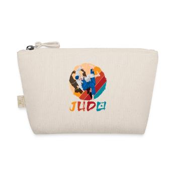 Judo Retro Vintage Martial Arts Judoka Throw - Organic Pouch - nature - Front