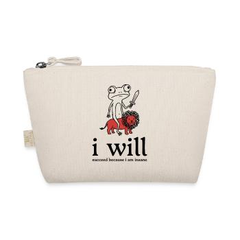 Froschritter with lion companion - Organic Pouch - nature - Front