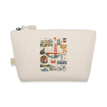 San Francisco | Golden Gate & Coastal Flair - Organic Pouch - nature - Front