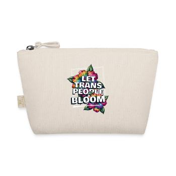 Trans Pride Bloom - Organic Pouch - nature - Front