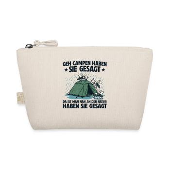 Camping Nah an der Natur Zelten - Bio-Täschchen - Natur - Vorne