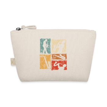 Vintage Saxophone Design for Saxophonists - Organic Pouch - nature - Front