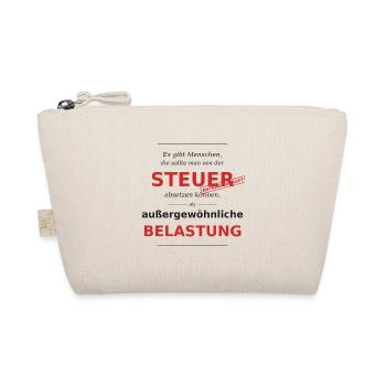 Steuer Spruch - Steuer absetzen - Bio-Täschchen - Natur - Vorne