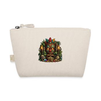 Tiki Totem Treasure Mask - Organic Pouch - nature - Front
