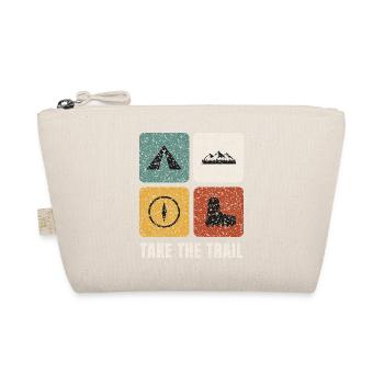 Hiking Vintage Panels - Organic Pouch - nature - Front