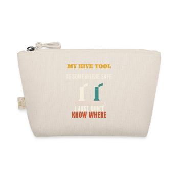 Beekeeper My Hive Tool Is Somewhere Safe Funny Bee - Organic Pouch - nature - Front