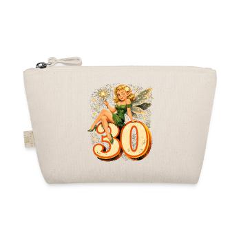 Retro 30th Birthday: Magic Fairy & Elf - Organic Pouch - nature - Front