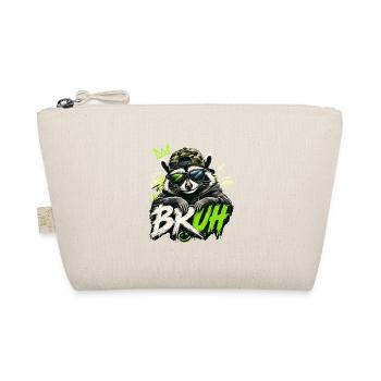 Bruh Raccoon Cool Graffiti Streetwear Style - Organic Pouch - nature - Front