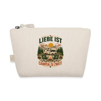 Liebe ist Campen zu zweit – Wohnmobil Paar - Bio-Täschchen - Natur - Vorne