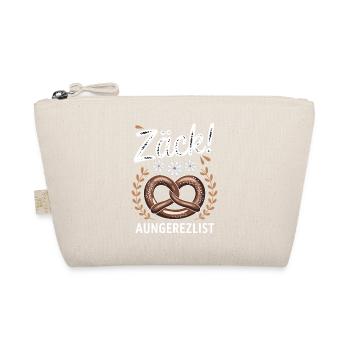Zäck! Brezel mit Blumen im rustikalen Retro-Look - Bio-Täschchen - Natur - Vorne