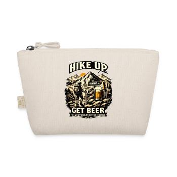Hike Up Get Beer – Mountains and Beer - Organic Pouch - nature - Front