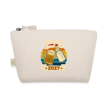 Future Grandpa 2027 Retro Pregnancy Announcement - Organic Pouch - nature - Front