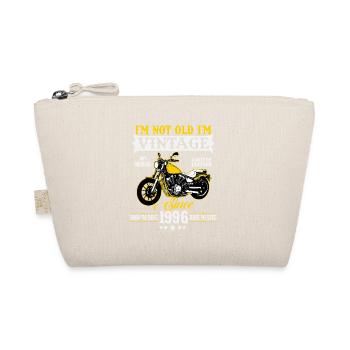 1996 Vintage Vintage Motorcycle Birthday Gift - Organic Pouch - nature - Front