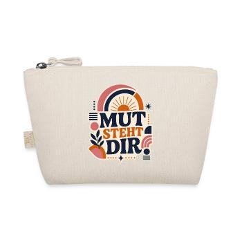 Mut steht dir – Positives Statement - Bio-Täschchen - Natur - Vorne