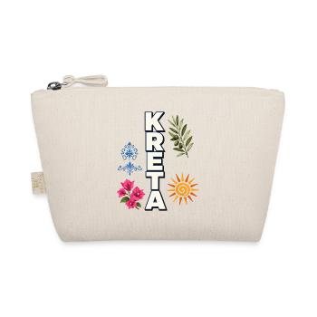 Crete Holidays with Sun, Olive Branch & Blossoms - Organic Pouch - nature - Front