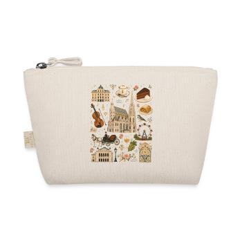 Viennese Charm | Vienna Culture & Coffee House - Organic Pouch - nature - Front