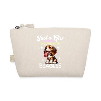 Beagle Girl - Organic Pouch - nature - Front