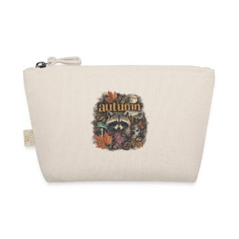 Autumn Raccoon Forest Tee - Organic Pouch - nature - Front