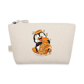 Penguin Pancakes Syrup Funny Cartoon - Organic Pouch - nature - Front