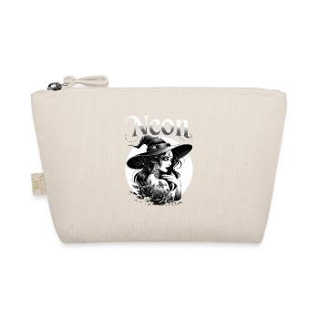 Neon Witch Black Roses Moon Gothic Witchcraft - Organic Pouch - nature - Front