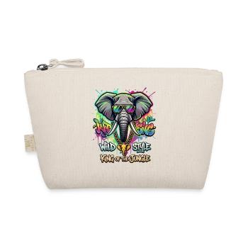Graffiti Elephant: King of the Jungle - Organic Pouch - nature - Front