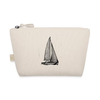 Sailboat Sketch - Organic Pouch - nature - Front