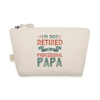 Professional Papa Not Retired - Organic Pouch - nature - Front