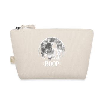 Skeleton Boop Creepy Cute Bunny Goth - Organic Pouch - nature - Front