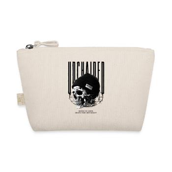 Skull with Beanie Unchained - Organic Pouch - nature - Front