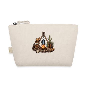 Desert Campfire Western Motif - Organic Pouch - nature - Front