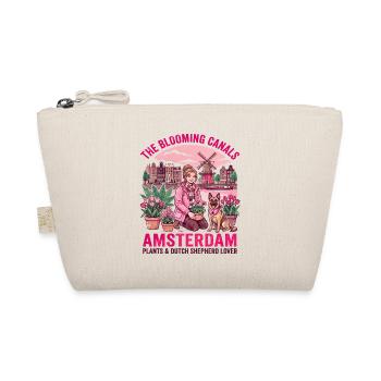 The Blooming Canals Amsterdam Dutch Shepherd Lover - Bio-Täschchen - Natur - Vorne