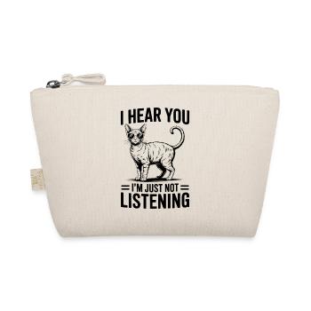 Devon Rex Spruch Katze Lustiges Devon Rex Geschenk - Bio-Täschchen - Natur - Vorne