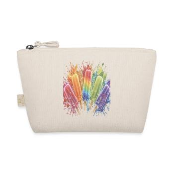 Batonnet Glace Fruit Multicolore Splash Art - Bio-Täschchen - Natur - Vorne