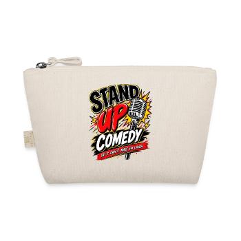 Stand-Up Comedy Mikrofon Logo - Bio-Täschchen - Natur - Vorne