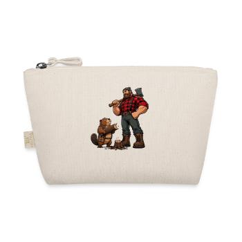 Lumberjack und Biberfreund - Bio-Täschchen - Natur - Vorne