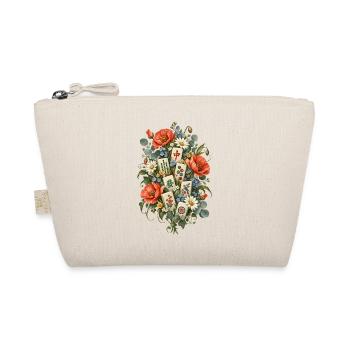 Florales Mahjong Blumen & Spielsteine - Bio-Täschchen - Natur - Vorne