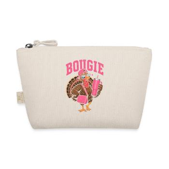Boogie-Turkey im Pink-Style - Bio-Täschchen - Natur - Vorne