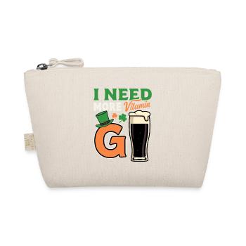 Vitamin G Irish Stout Beer Leprechaun Hat Design - Bio-Täschchen - Natur - Vorne