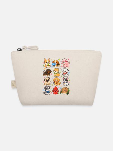 Kawaii Hunde | Hundefreunde & Welpen - Bio-Täschchen - Natur