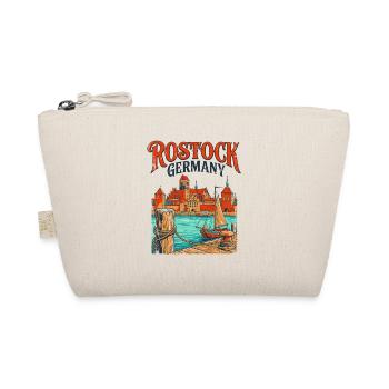 Vintage Rostock Cityscape Travel Novelty For - Bio-Täschchen - Natur - Vorne
