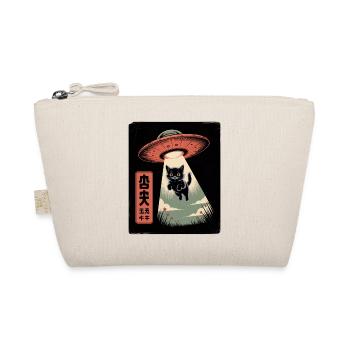 UFO Katze - Bio-Täschchen - Natur - Vorne