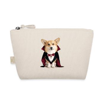 Corgi Vampir Darkula Halloween - Bio-Täschchen - Natur - Vorne