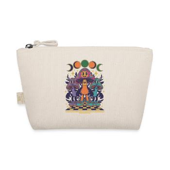 Psychedelisches Festival-Hippie-Pilz-Batik-Rave - Bio-Täschchen - Natur - Vorne