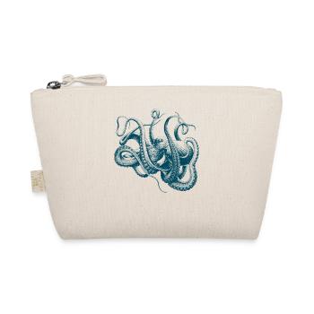 Vintage Kraken Oktopus Tiefsee Tentakel - Bio-Täschchen - Natur - Vorne